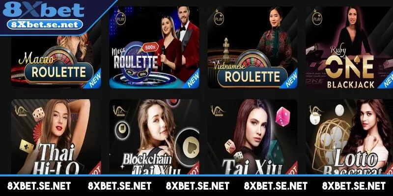 8XBET hợp tác với những đối tác casino hàng đầu thế giới