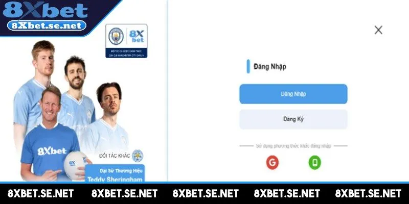 Quy trình đăng nhập 8XBET được tối ưu hóa với vài thao tác tiện lợi, nhanh gọn