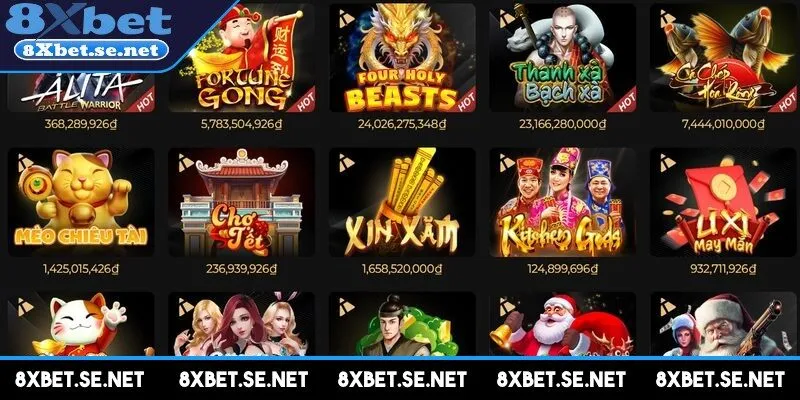 Các nhà cung cấp nổ hũ 8xbet uy tín trên thị trường